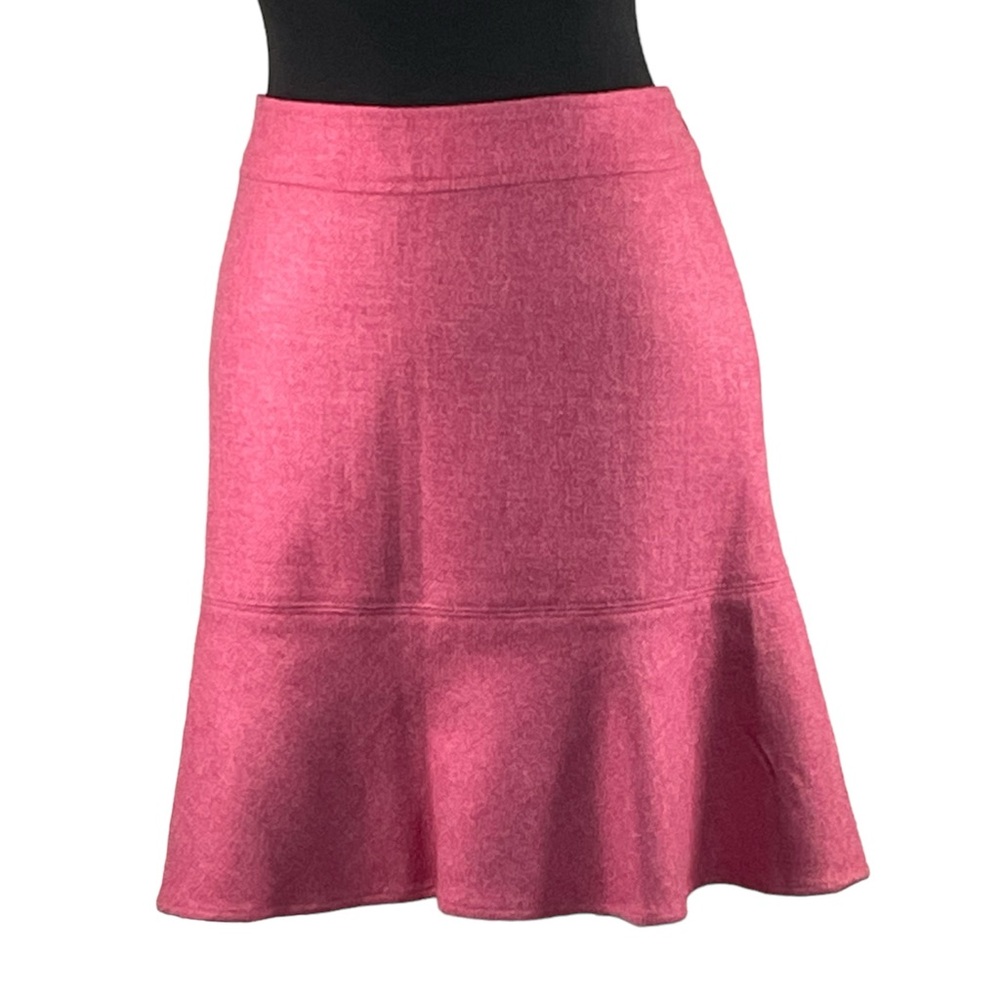 GAP Hot pink Barbie Elle Woods peplum pencil  flare wool Y2K knee length skirt